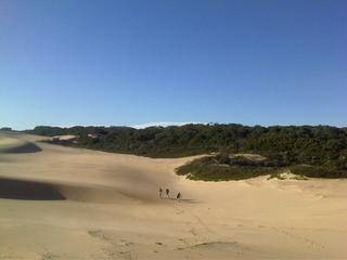 the vast sand dunes